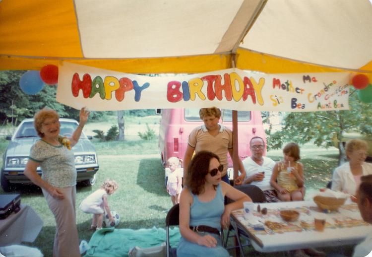 1982 Greer, Bea's 75th-6